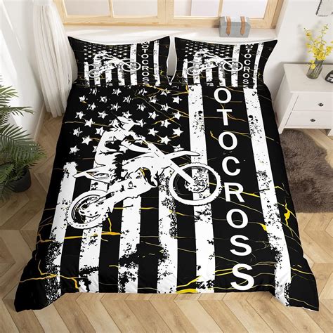 Amazon Erosebridal American Flag Duvet Cover Teens Dirt Bike