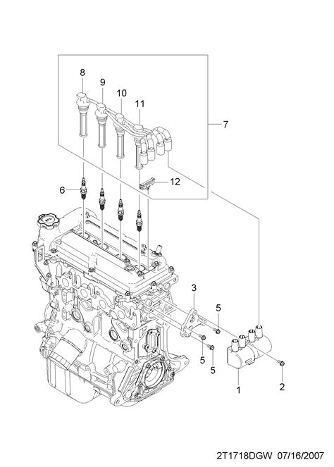 Chevrolet AVEO T250 T255 Ignition Cable T5 1718 EPC Online