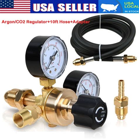 Argon Co For Lincoln Mig Tig Flow Meter Welding Regulator Welder Gauge