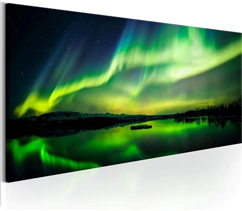 Amazon De Decomonkey Bilder Polarlicht 120x40 Cm 1 Teilig