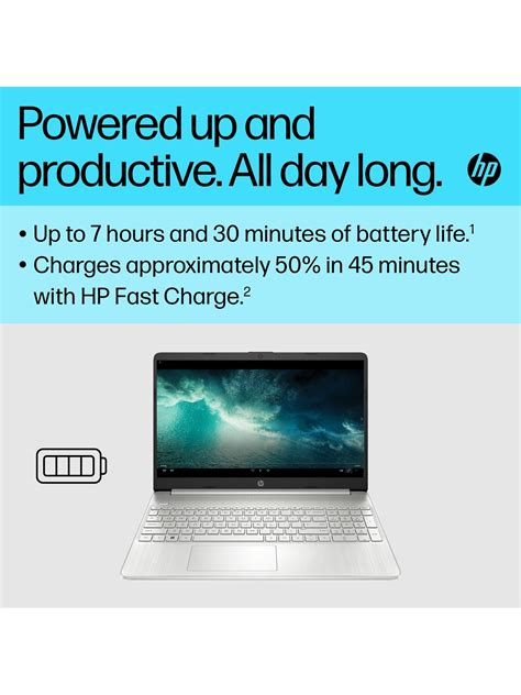 HP 15s-fq5021na Laptop, Intel Core i5 Processor, 8GB RAM, 256GB SSD, 15 ...