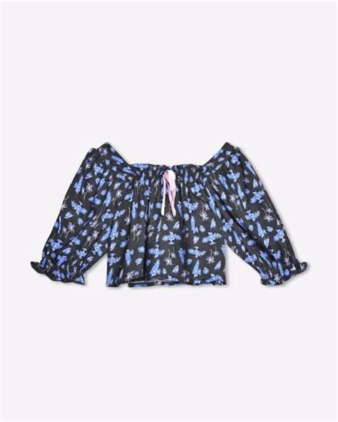 Buy Floral Print Square Neck Top Online At Best Prices In India Jiomart