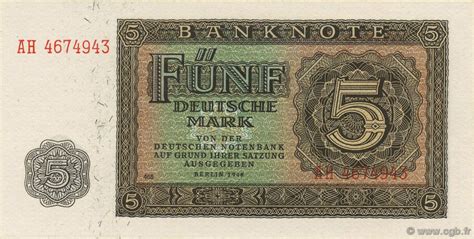 5 Deutsche Mark ALLEMAGNE DE L EST 1948 P 11b B61 2038 Billets