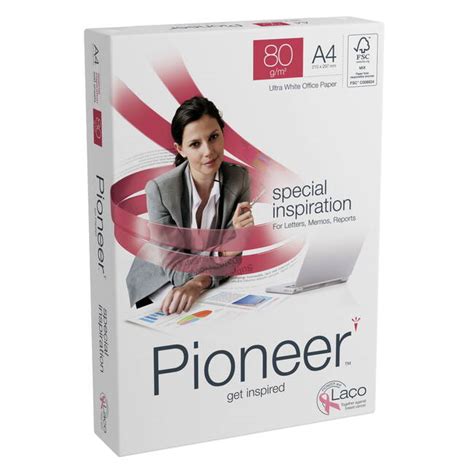 Pioneer A4 Copier Paper 80gsm 2500 Sheets 5 Reams