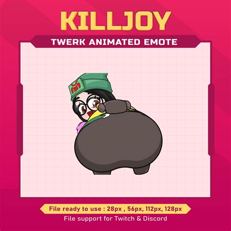 Killjoy Valorant Twerk Animated Emote For Discord Booty Emote