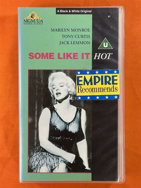 Some Like It Hot Vhs Video Marilyn Monroe Tony Curtis Jack Lemmon Picclick Uk