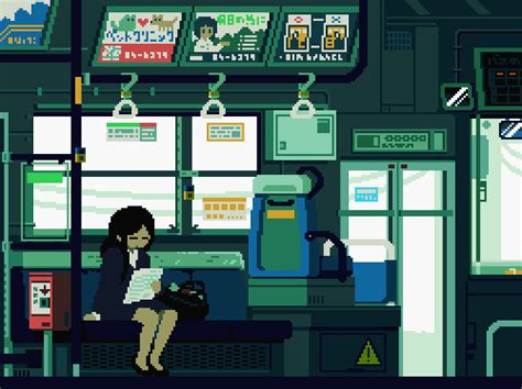 Tokyo Metro Subway Pixel Art  Joyreactor