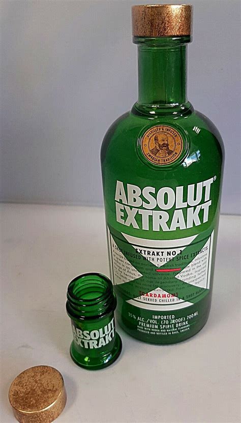 Absolut EXTRAKT Mit Kardamom 0 7 L Mit Shot Glas EBay