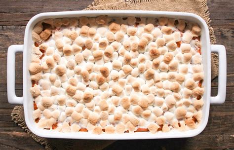 Sweet Potato Casserole with Marshmallows - Domesticate ME