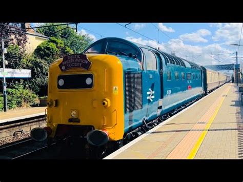 Deltic 55009 Alycidon Passing Through Knebworth Welwyn North With