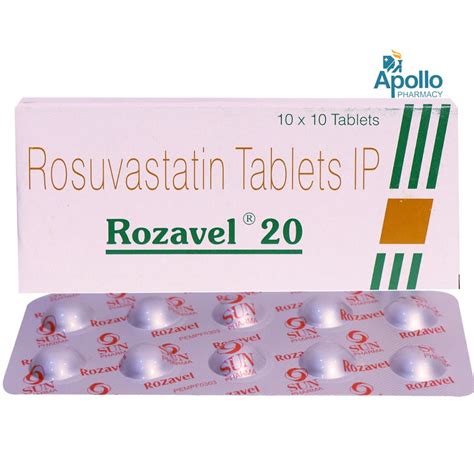 Rozavel 20 Tablet 10 S Price Uses Side Effects Composition Apollo