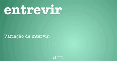 Conjugação Do Verbo Intervir