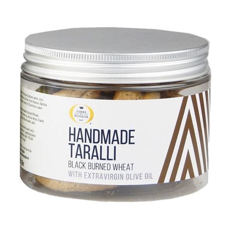 Terre Di Puglia Traditional Handmade Taralli Black Burned Wheat