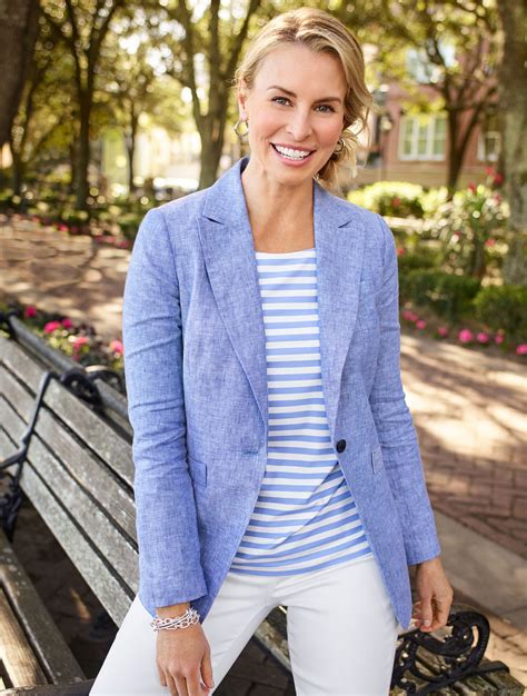 Talbots Effortless Jersey Ballet Neck Top - Oceanic Stripe | Talbots