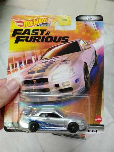 Hot Wheels Premium Nissan Skyline R Fast Furious Hobbies Toys Toys Games On Carousell