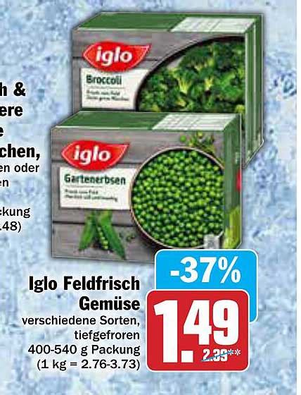 Iglo Feldfrisch Gem Se Angebot Bei Aez