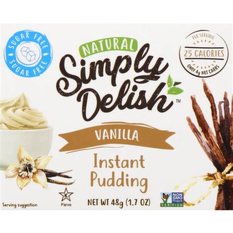 Simply Delish Instant Pudding Vanilla Natural King Kullen