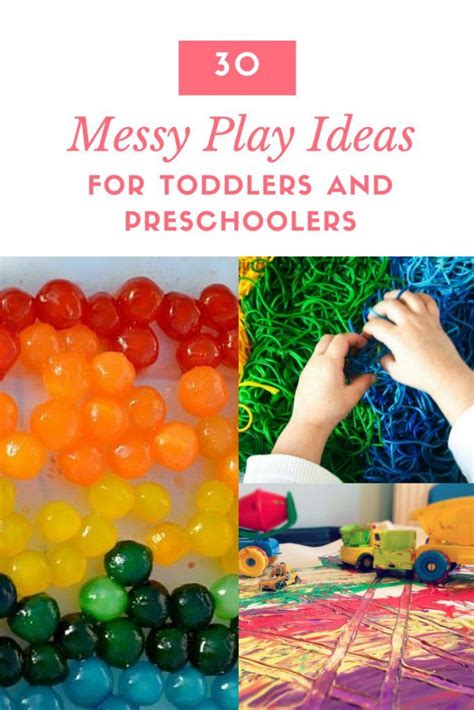 30 Messy Play Ideas For Toddlers And Preschoolers Creative Play