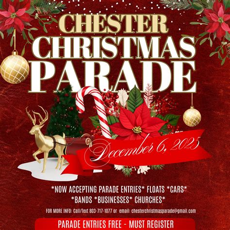 The 2025 Chester Christmas Parade is... - City of Chester, SC | Facebook