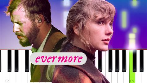 Taylor Swift Evermore Ft Bon Iver Piano Tutorial Youtube