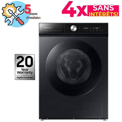 Lave Linge Frontale Samsung Ww B Dgb Kg Noir