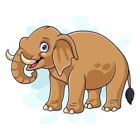 Cartoon Funny Elephant Cartoon Isolated On White Background 16556619