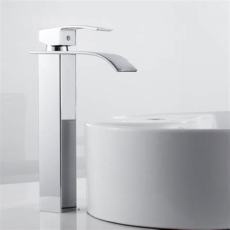 Willstar Waterfall Bathroom Counter Top Basin Mixer Tap Taps Sink Tall ...