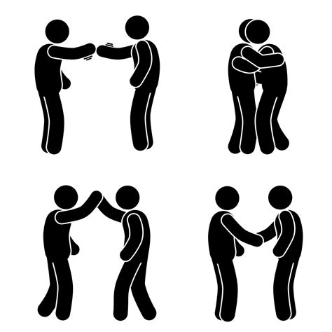 silhouette of people shaking hands and hugging, friendship 21622809