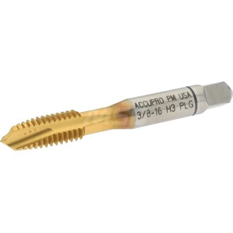 Accupro Spiral Point Tap Thread Unc Flutes Plug Chamfer