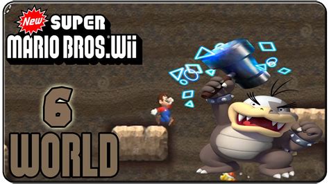 New Super Mario Bros Wii 100 Walkthrough World 6 Youtube