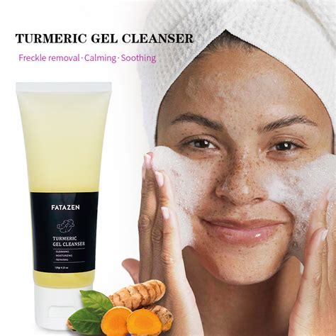 Moisturizing Freckle Removing Anti Aging Deep Cleansing Gel Turmeric Facial Cleanser China