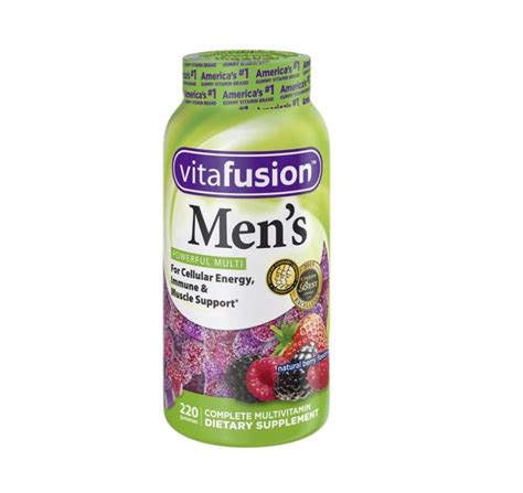 La gomita multivitamínica para hombres vitafusion está formulada para