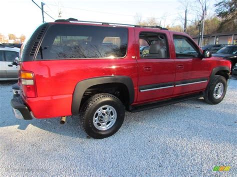 2002 Victory Red Chevrolet Suburban 1500 Ls 4x4 81685465 Photo 4 Car Color