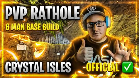 6 MAN PvP RATHOLE On CRYSTAL ISLES How To BuildARK Survival Evolved