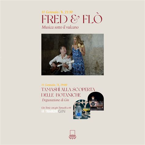 Musica Sotto Il Vulcano Con Degustazione Gin Fred Fl E Tamash