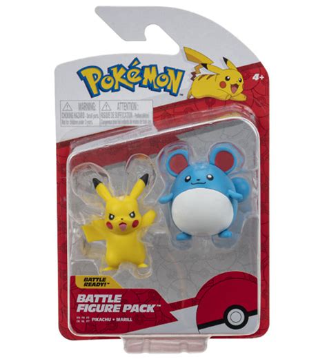 Pokémon Figurer 2 pak Battle Figure Pack Pikachu Marill