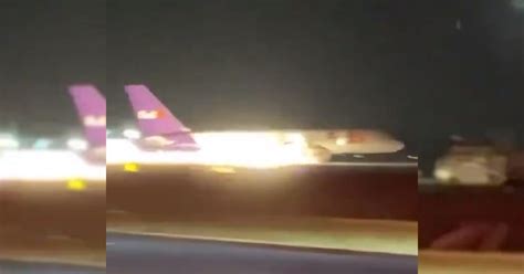 Video Avi N De Fedex Aterriza De Emergencia Saca Chispas Y Sale De