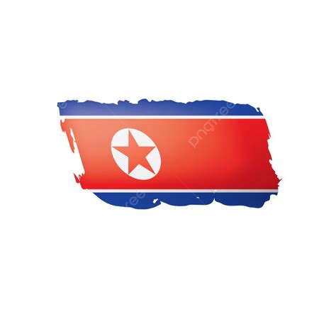 Gambar Ilustrasi Simbol Bendera Korea Utara Rancangan Politik