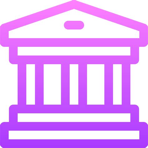 Bank Basic Gradient Lineal Color Icon