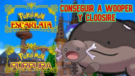 Como Conseguir A Wooper Y Clodsire En Pok Mon Escarlata Y P Rpura