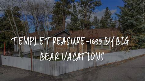 Temple Treasure 1699 By Big Bear Vacations Review Big Bear Lake