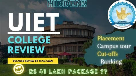 Uiet Chandigarh Uiet Cutoff 2021 41 Lakh Package Fee Eligibility