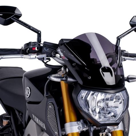 Windshield Naked New Generation For Yamaha MT 09 2014 DARK SMOKE