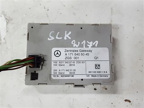 MERCEDES SLK R171 04r MODUŁ STEROWNIK GATEWAY A1715405045 za 90 zł z