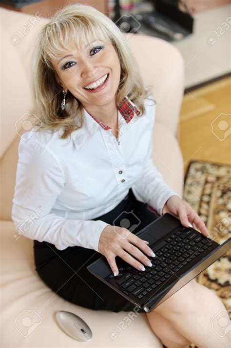 In Mature Office Woman