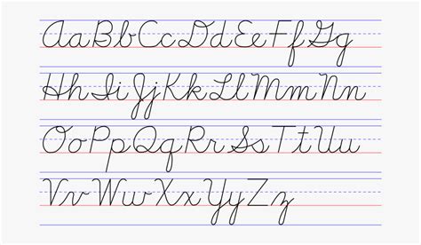 New American Cursive, Handwriting Style - Handwriting, HD Png Download ...