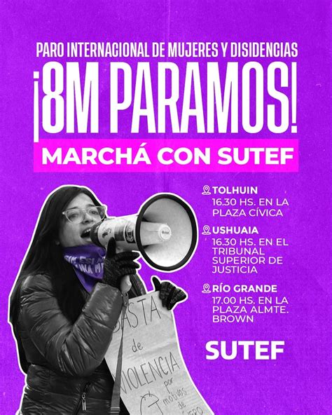 Día Internacional de la Mujer en Tierra del Fuego convocan a marchas y