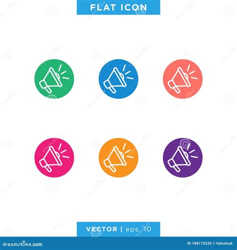 Plantilla De Diseño De Logotipo De Vectores De Icono Megáfono