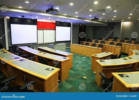 Modern Classroom With Projector Stock Photos - Image: 8542883