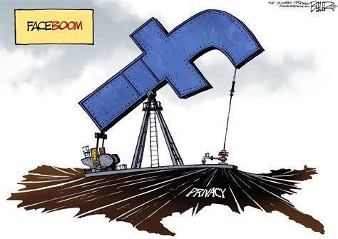 Political cartoon U.S. Facebook data privacy scandal Cambridge ...